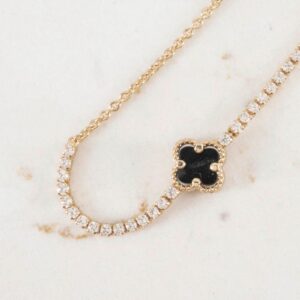 PULSERA TREBOL TENNIS 1.5MM